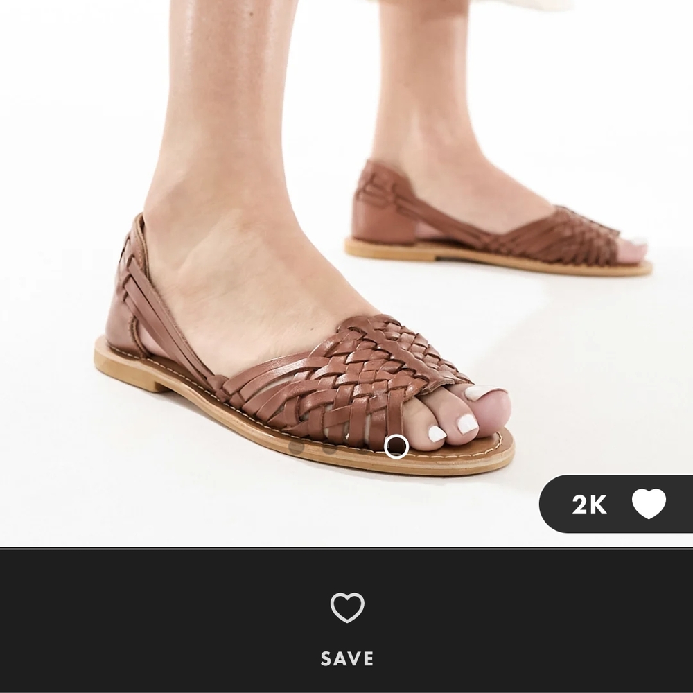 ASOS Tan Woven Sandals